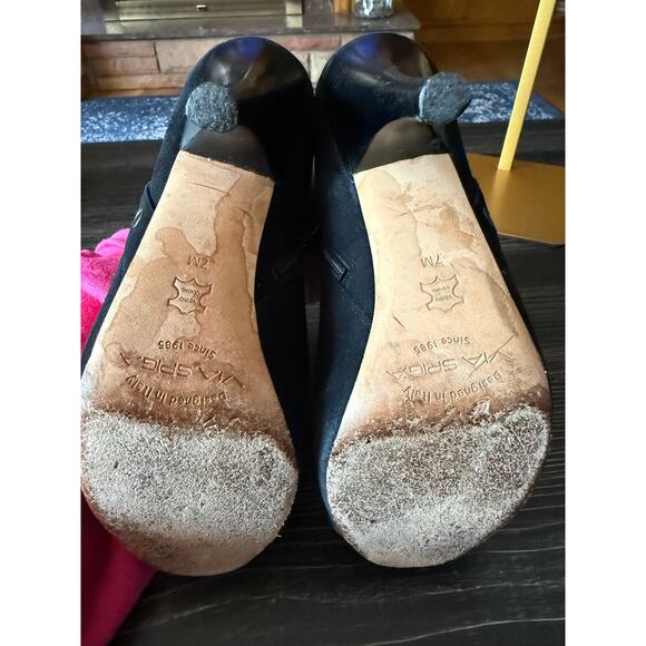 Via Spiga Black Suede Open-Toe Heel Bootie Sz. 7 - Picture 4 of 7